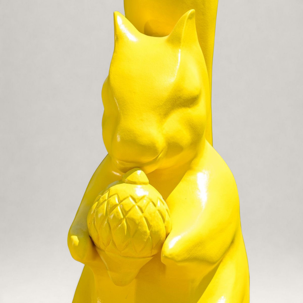 Statue écureuil en ciment | Décoration intérieure naturelle Statue écureuil en ciment | Décoration intérieure naturelle