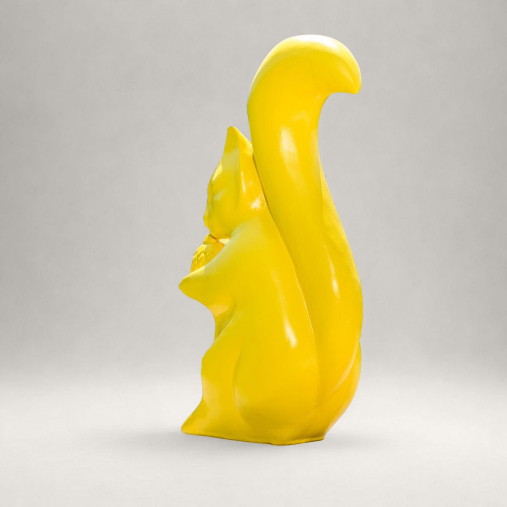 Statue écureuil en ciment | Décoration intérieure naturelle Statue écureuil en ciment | Décoration intérieure naturelle