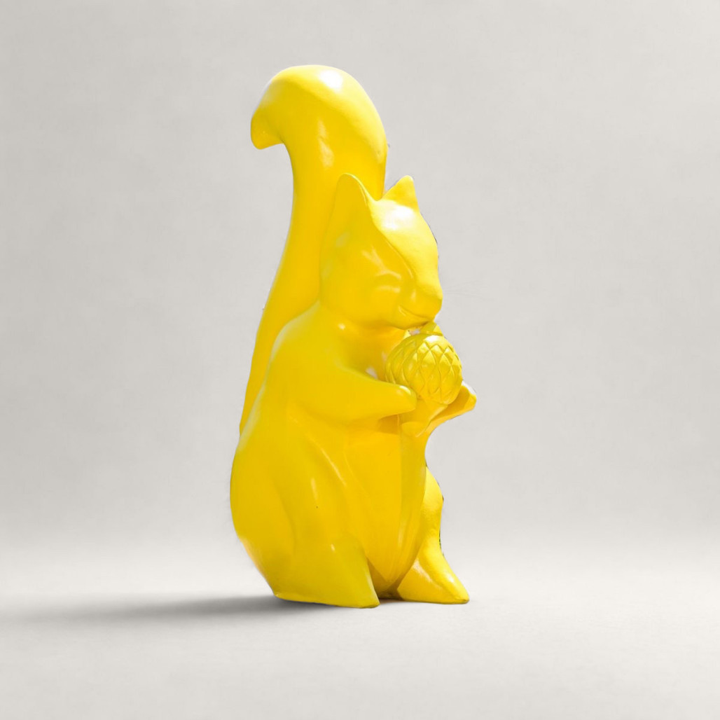 Statue écureuil en ciment | Décoration intérieure naturelle Statue écureuil en ciment | Décoration intérieure naturelle