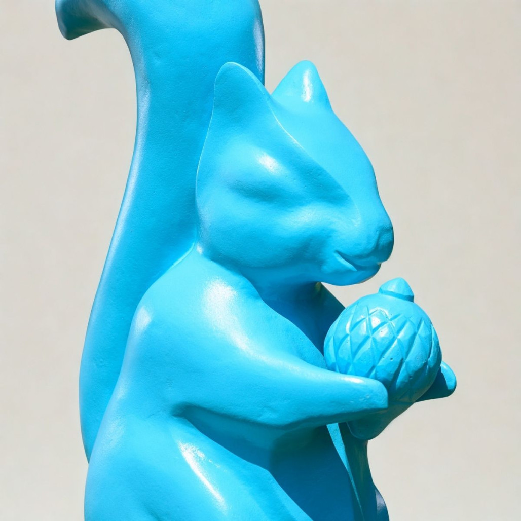 Statue écureuil 64 cm | Décoration intérieure naturelle Statue écureuil 64 cm | Décoration intérieure naturelle