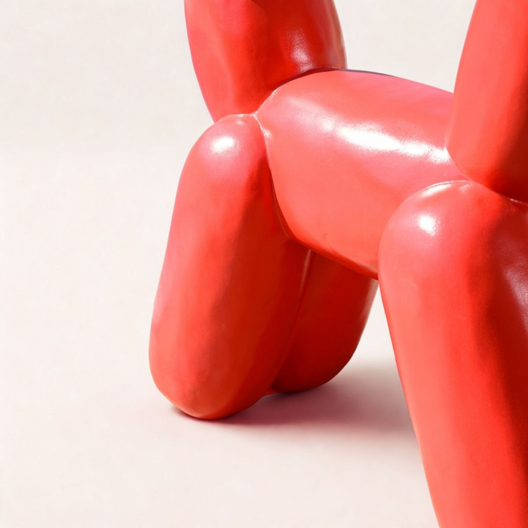 Statue chien ballon rouge | Décoration pop moderne Statue chien ballon rouge | Décoration pop moderne