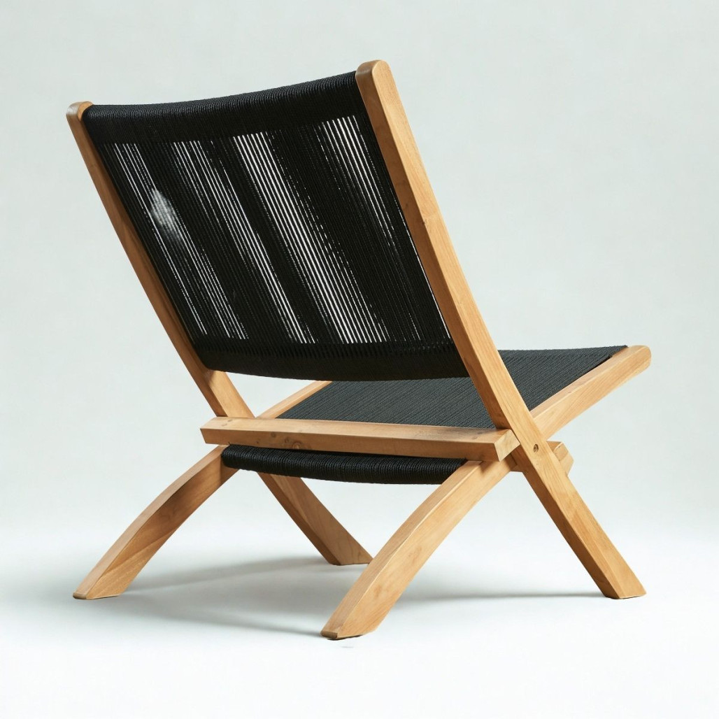 Fauteuil Jala en teck et corde | Style méditerranéen Fauteuil Jala en teck et corde | Style méditerranéen