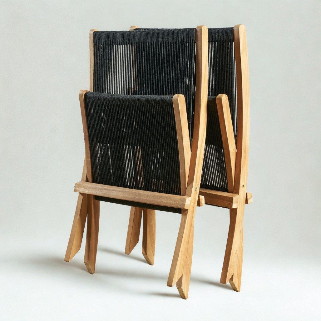 Fauteuil Jala en teck et corde | Style méditerranéen Fauteuil Jala en teck et corde | Style méditerranéen