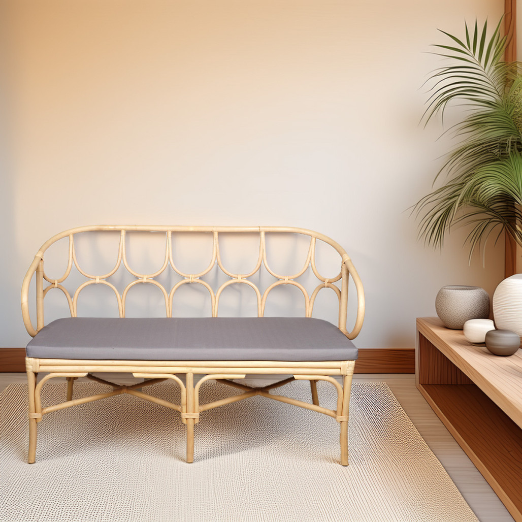 Banc en rotin pour l'intérieur Ilan Banc en rotin pour l'intérieur Ilan