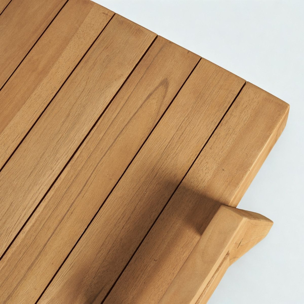 Table basse en teck massif | Style naturel et épuré Table basse en teck massif | Style naturel et épuré