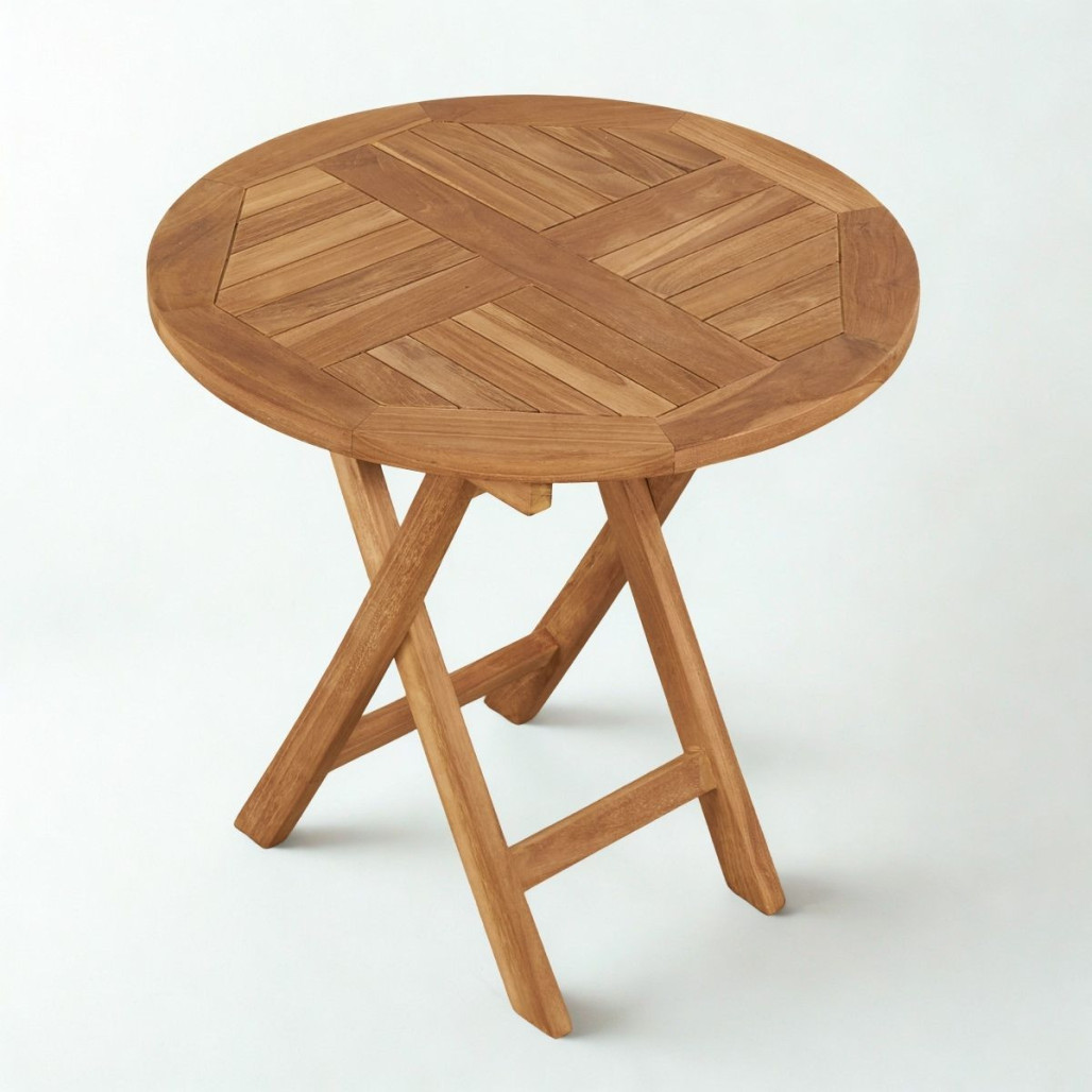 Table pliante Onora en teck | Élégance naturelle Table pliante Onora en teck | Élégance naturelle