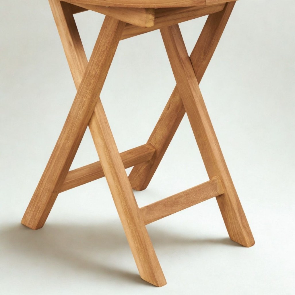 Table pliante Onora en teck | Élégance naturelle Table pliante Onora en teck | Élégance naturelle