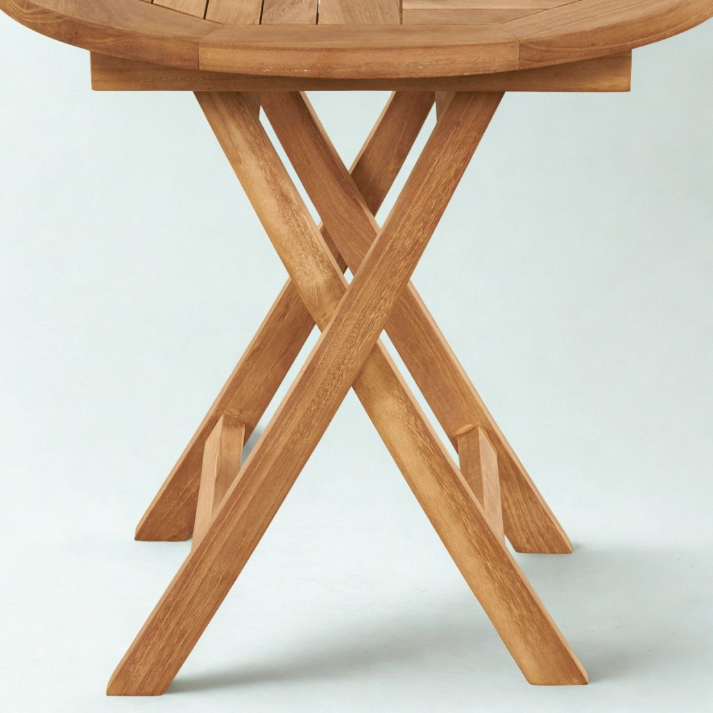 Table pliante Onora en teck | Élégance naturelle Table pliante Onora en teck | Élégance naturelle