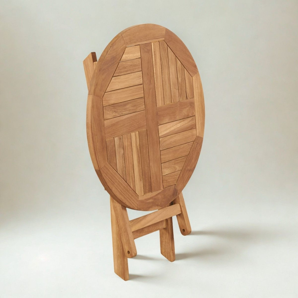 Table pliante Onora en teck | Élégance naturelle Table pliante Onora en teck | Élégance naturelle