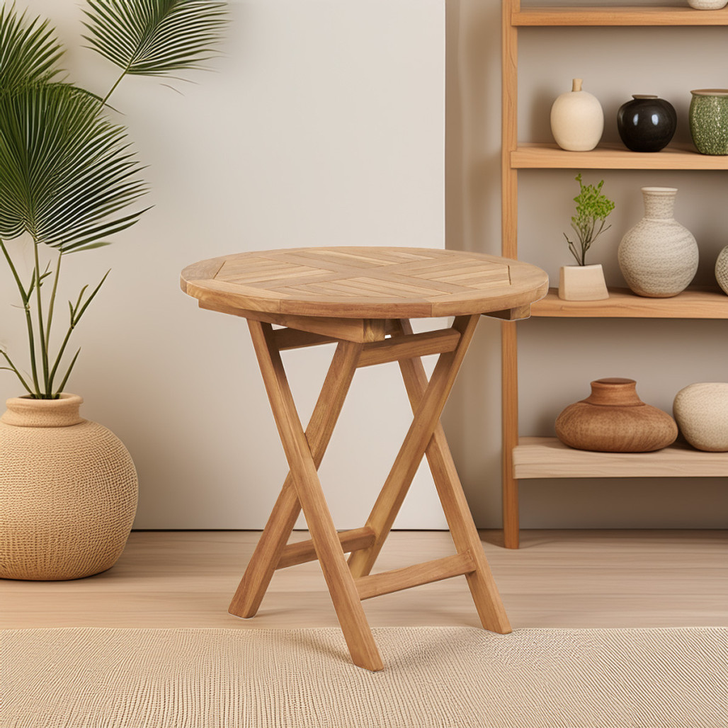 Table pliante Onora en teck | Élégance naturelle Table pliante Onora en teck | Élégance naturelle