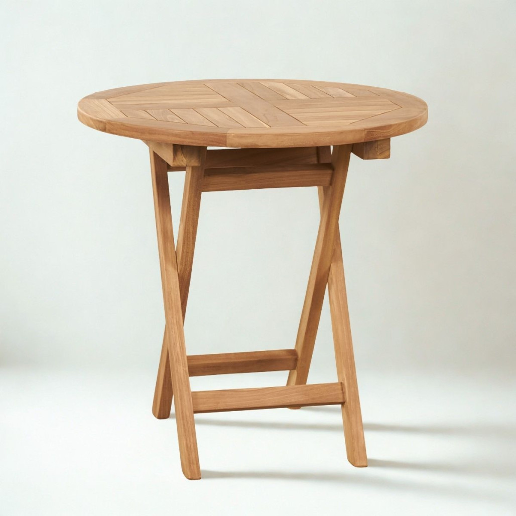 Table pliante Onora en teck | Élégance naturelle Table pliante Onora en teck | Élégance naturelle