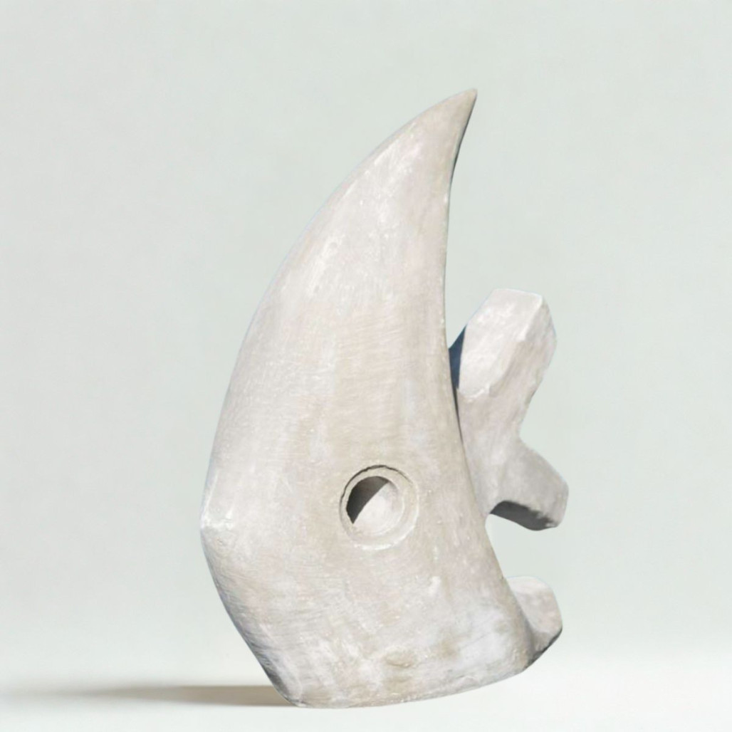 Sculpture poisson gris 78 cm | Décoration design intérieure Sculpture poisson gris 78 cm | Décoration design intérieure