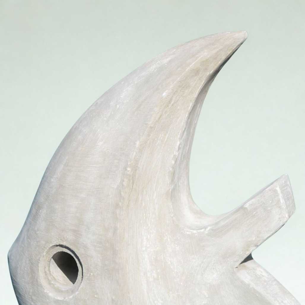 Sculpture poisson gris 78 cm | Décoration design intérieure Sculpture poisson gris 78 cm | Décoration design intérieure