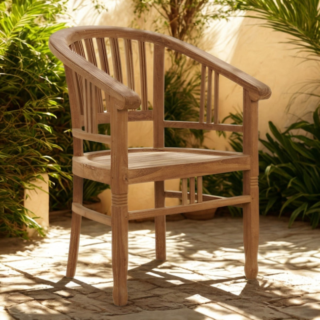 Fauteuil de jardin en teck Romane