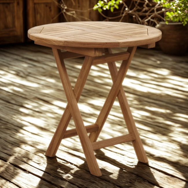 Table basse de jardin en teck massif Onora