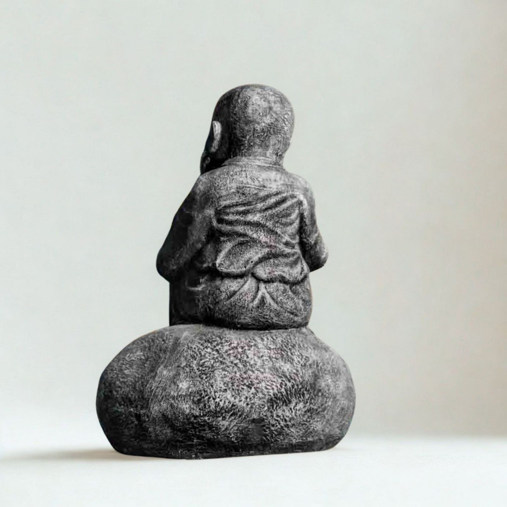 Statue Moine Shaolin pensif | Décoration zen intérieure Statue Moine Shaolin pensif | Décoration zen intérieure