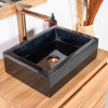 Vasque salle de bain à poser Milan rectangle 30cm x 40cm noir