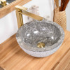 Lave mains en marbre à poser Stromboli gris 35cm