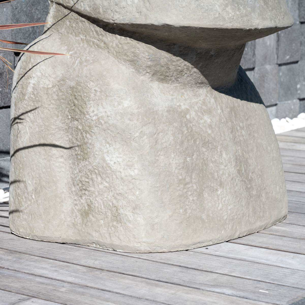 Statue de jardin moai géant de l'île de pâques en fibrociment 2m