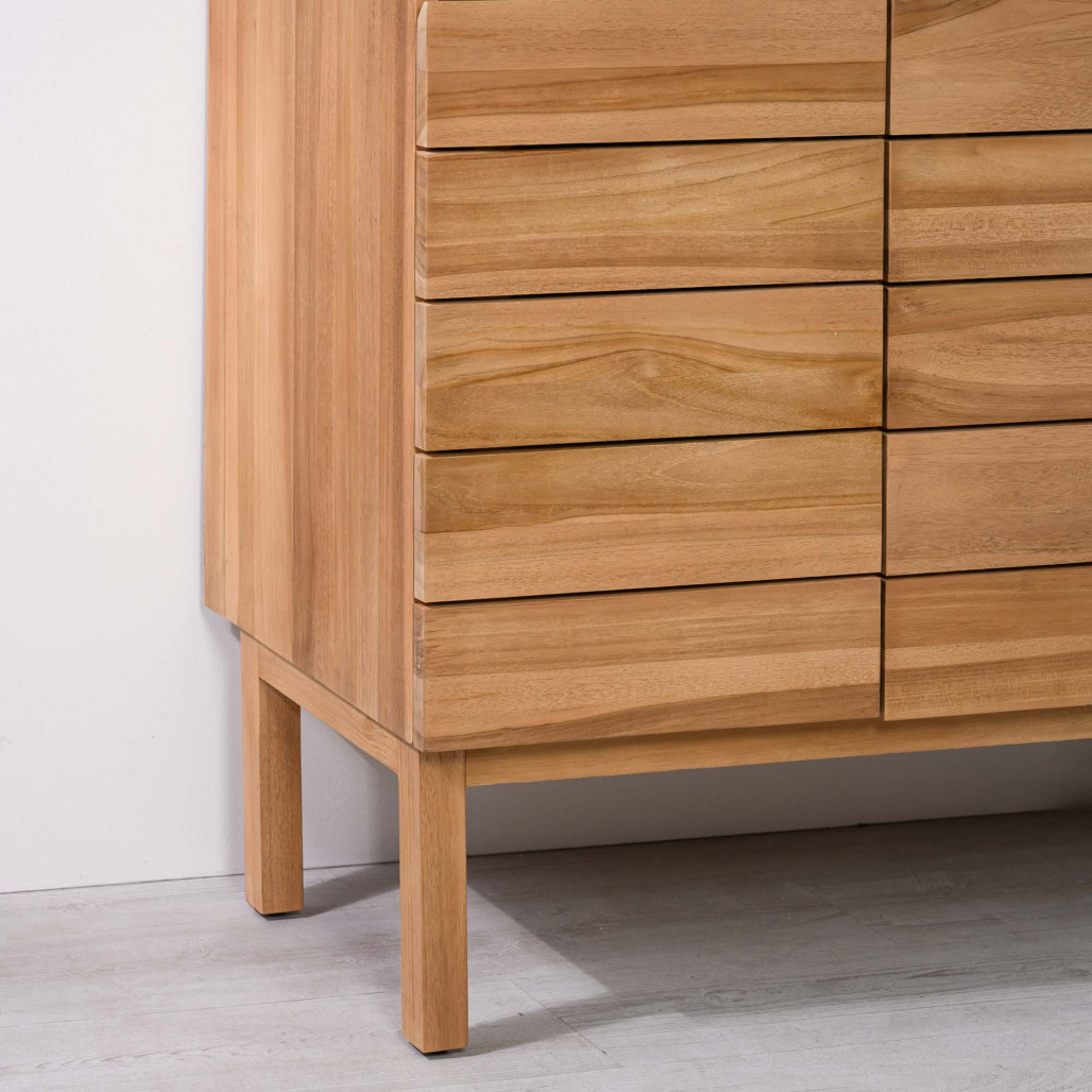 Meuble en teck avec vasque 120 cm - Salle de bain - Wanda collection