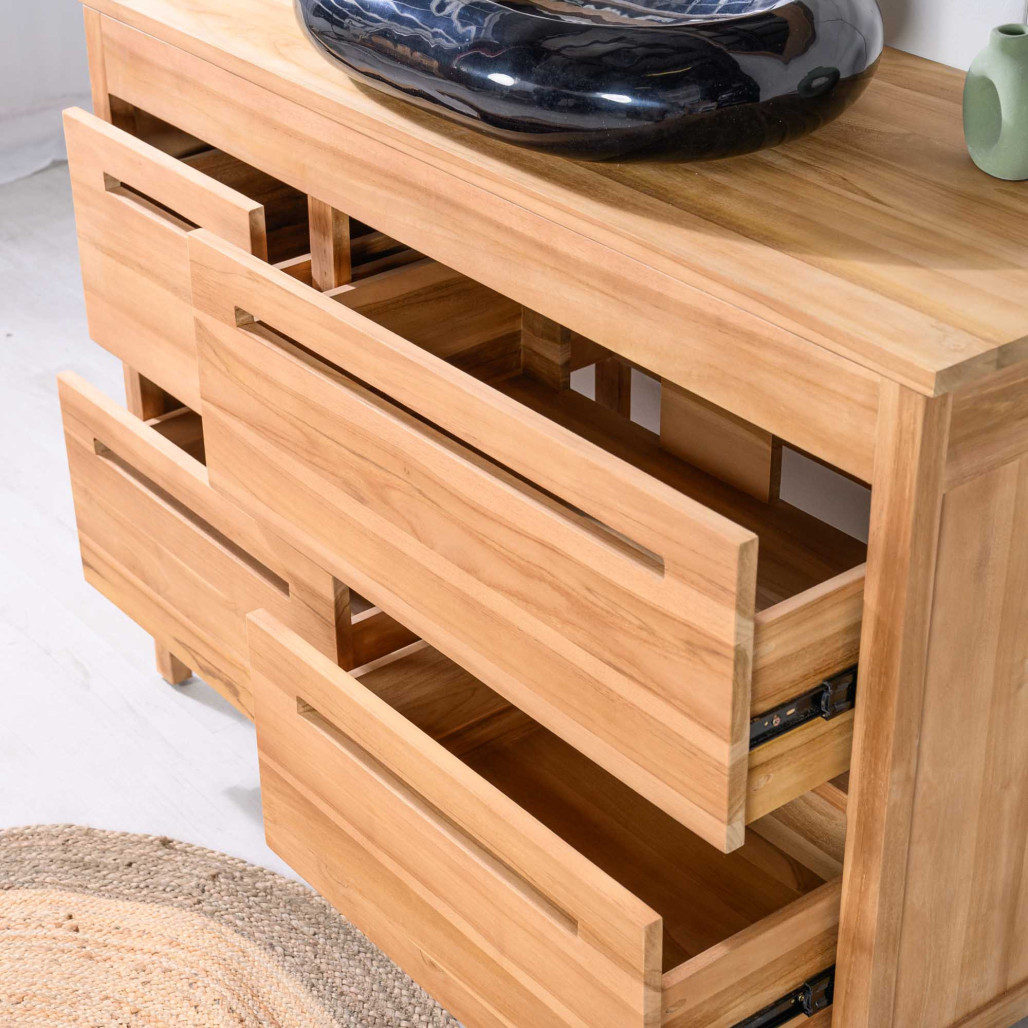 Meuble salle de bain en teck 120 cm - Wanda collection