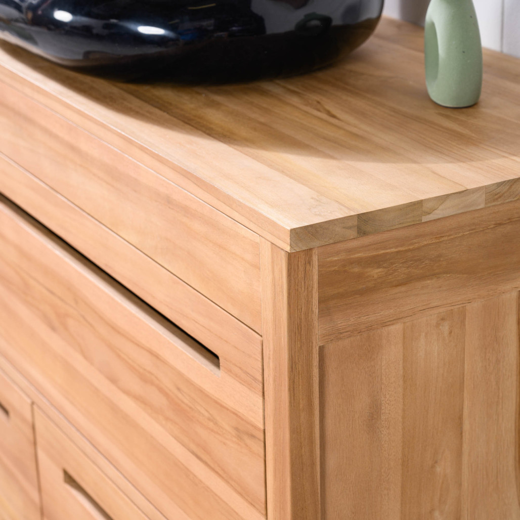 Meuble salle de bain en teck 120 cm - Wanda collection