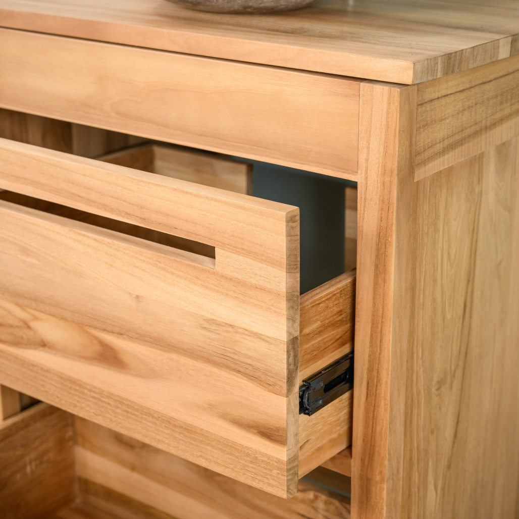 Meuble en teck avec vasque 60 cm - Salle de bain - Wanda collection