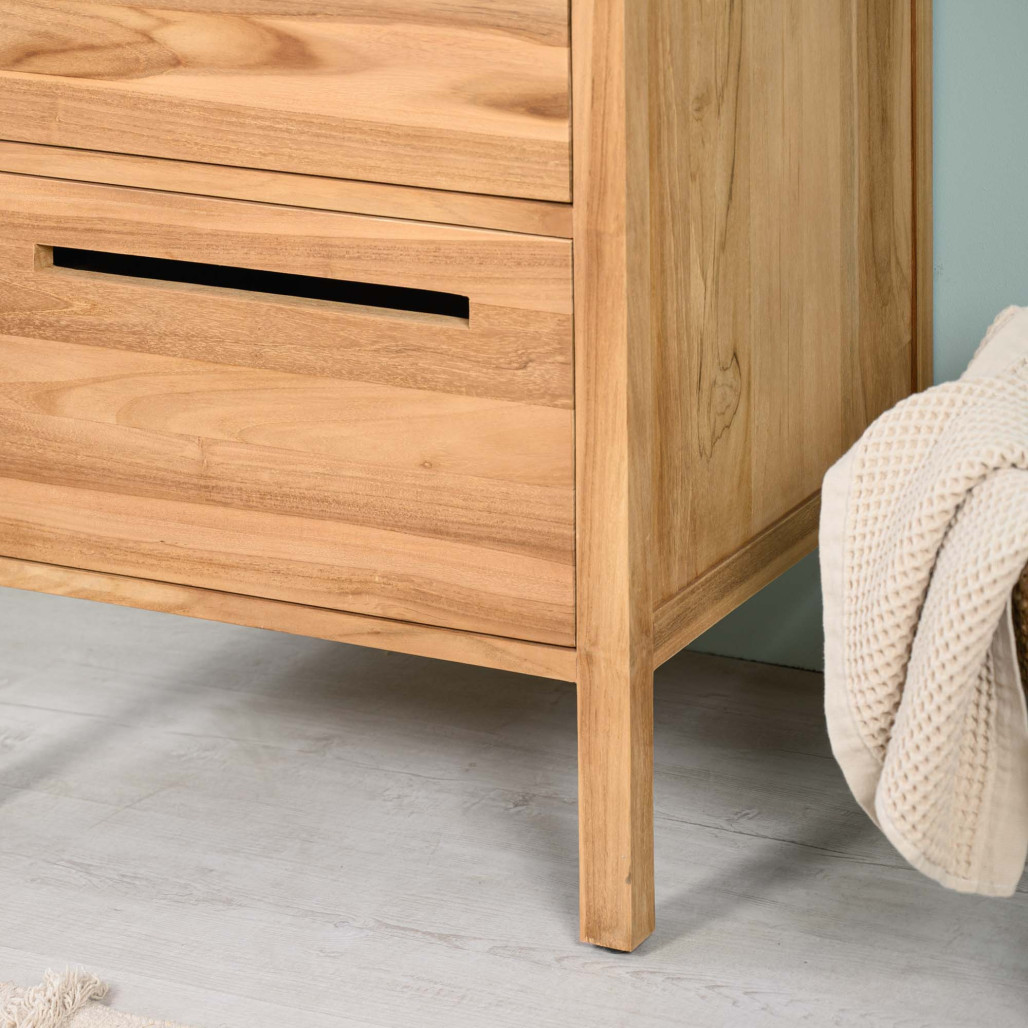 Meuble en teck avec vasque 60 cm - Salle de bain - Wanda collection