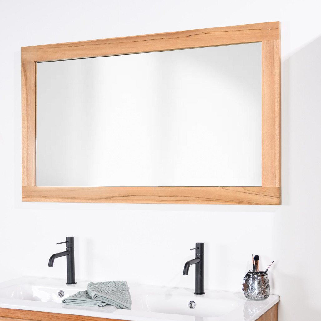 Miroir salle de bain en teck - Wanda collection