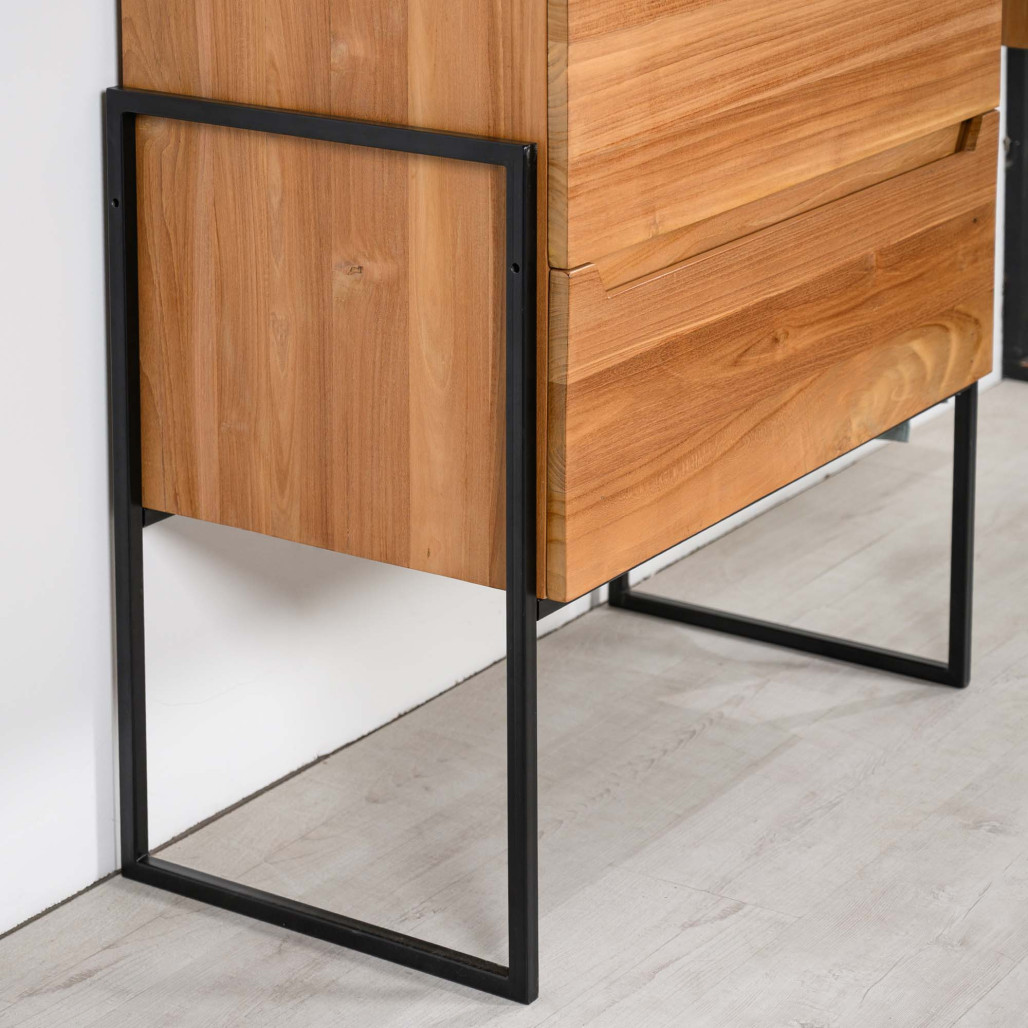 Meuble salle de bain en teck Vila 80 cm- Wanda collection