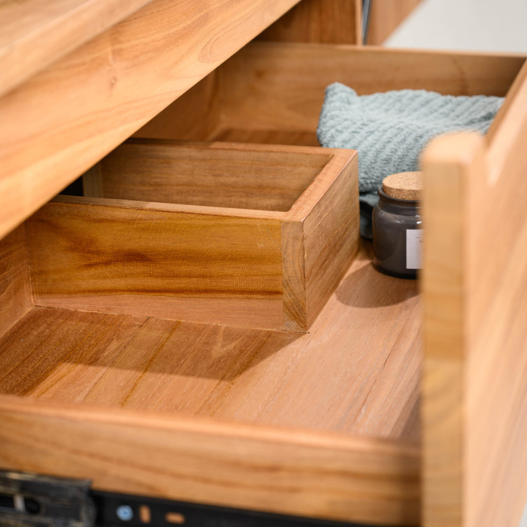 Meuble salle de bain en teck Vila 80 cm- Wanda collection