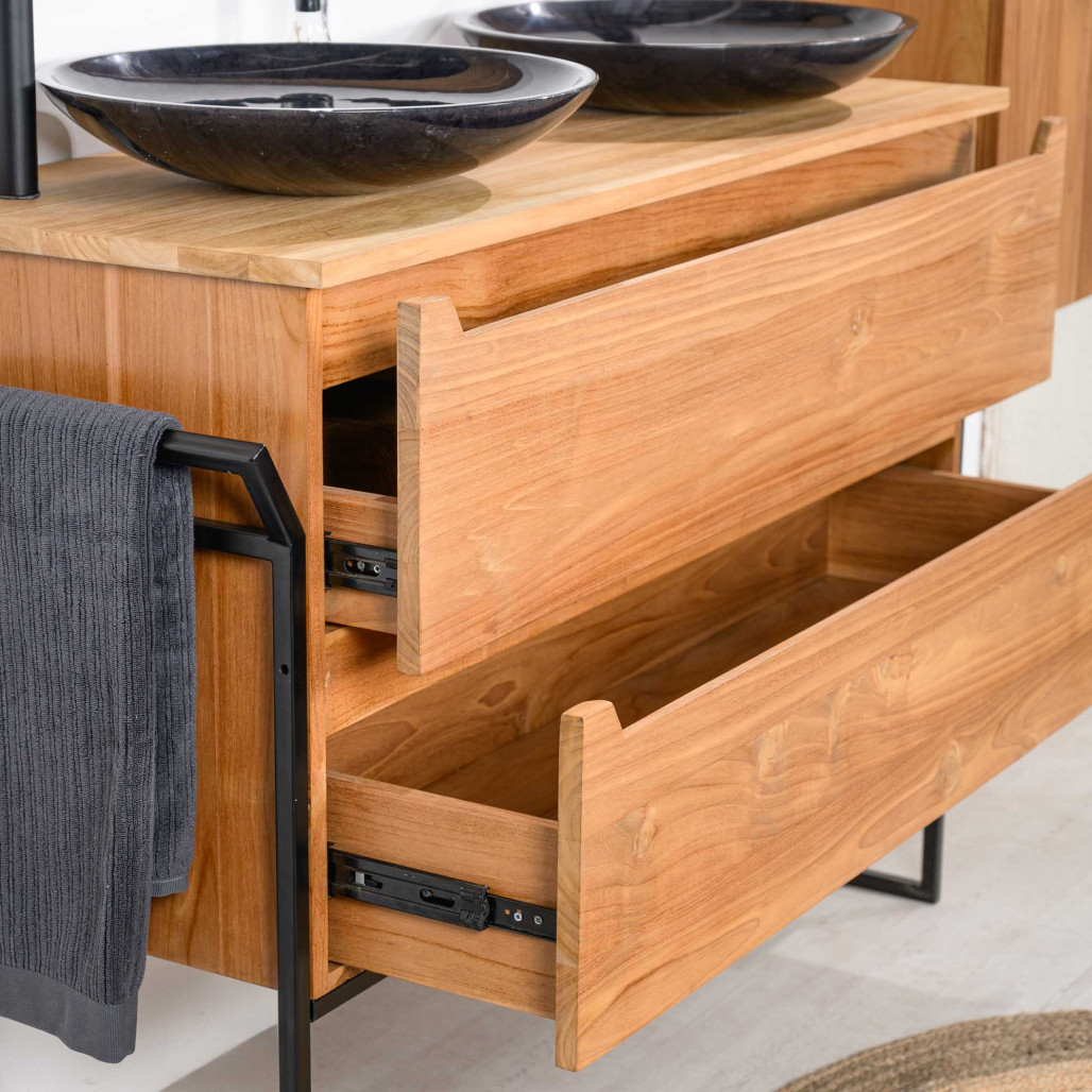 Meuble en teck Vila 120cm - Salle de bain - Wanda collection