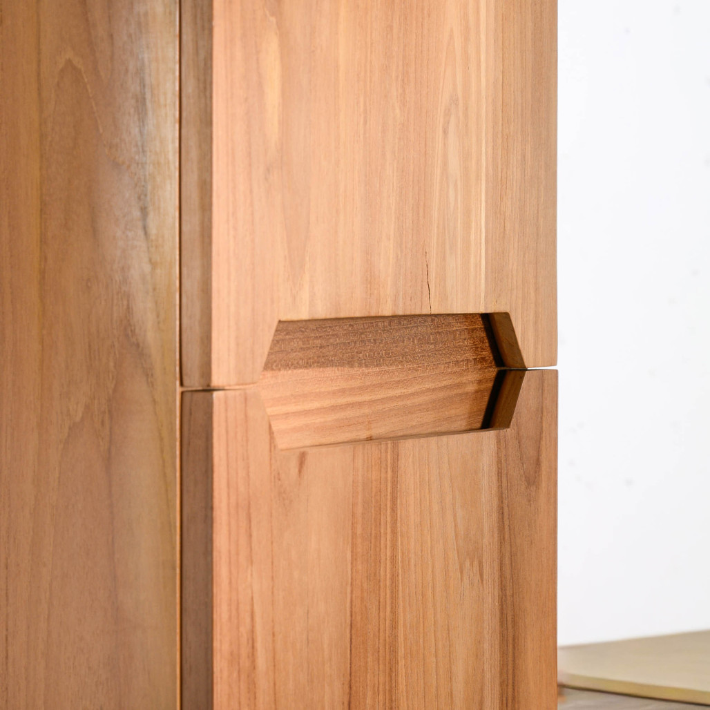 Colonne suspendue de Salle de bain en Teck Vila - Wanda Collection