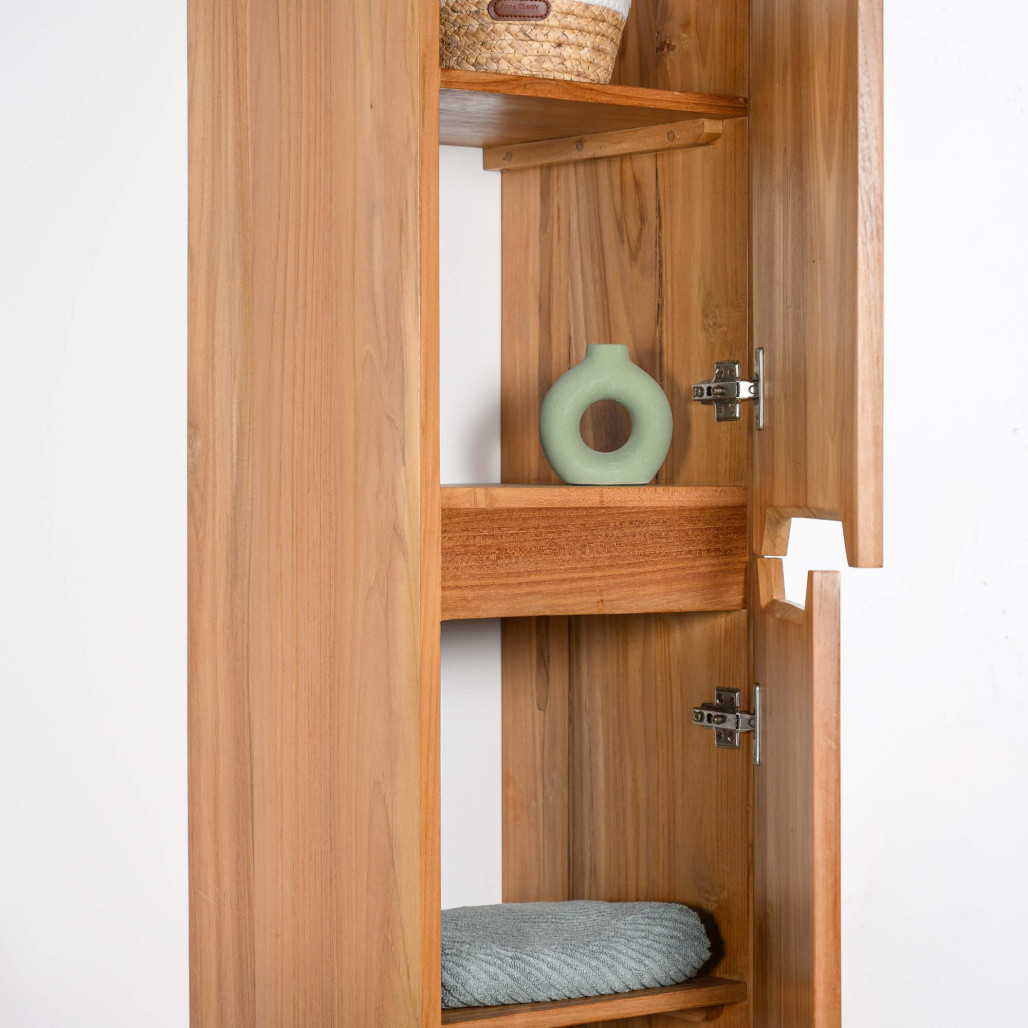 Colonne suspendue de Salle de bain en Teck Vila - Wanda Collection