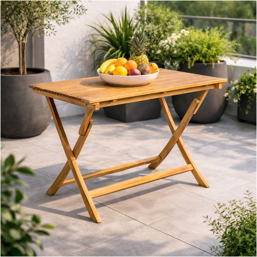 Table de jardin pliante 120 cm Janis Table de jardin pliante 120 cm Janis