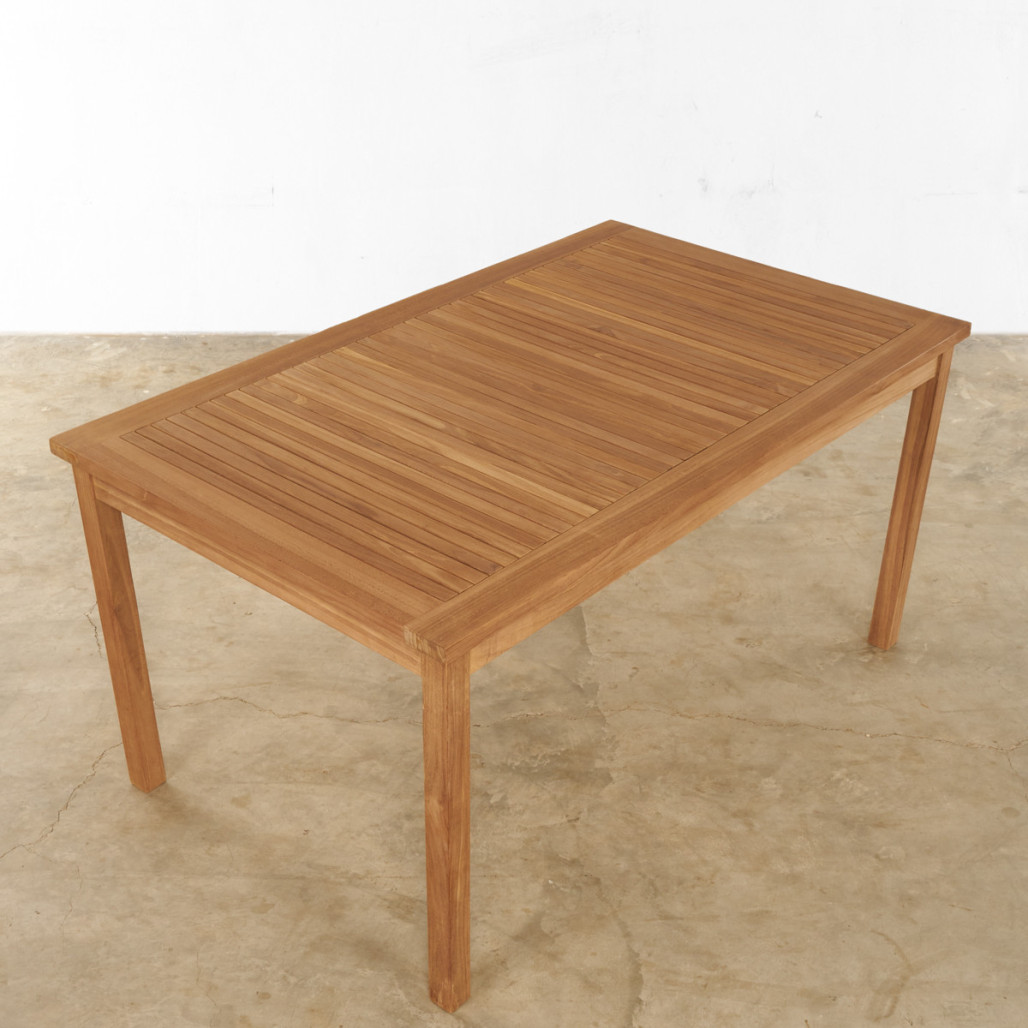 Ensemble table de jardin en teck Frida 150 et 6 chaises Tosca - Wanda Collection
