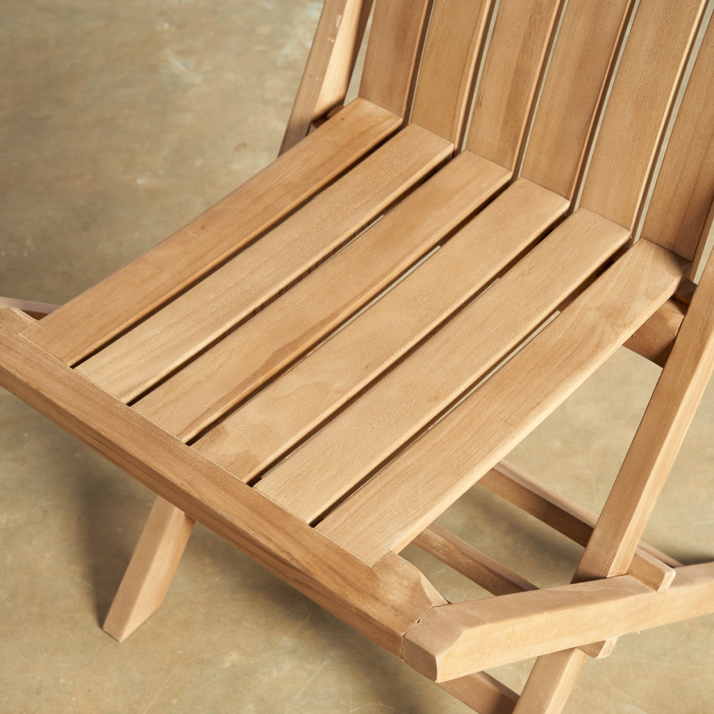 Ensemble table de jardin en teck Frida 200 et 6 chaises Helza - Wanda Collection