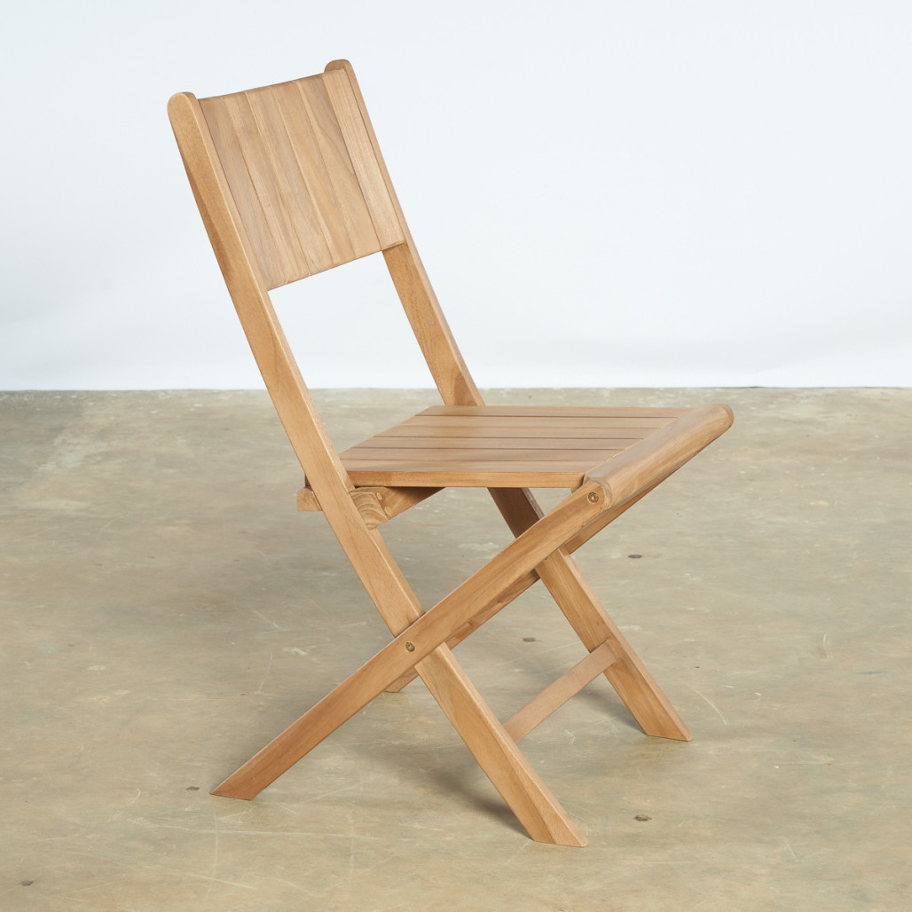 Ensemble table de jardin en teck ovale Nina 160/210 et 6 chaises Tosca - Wanda Collection