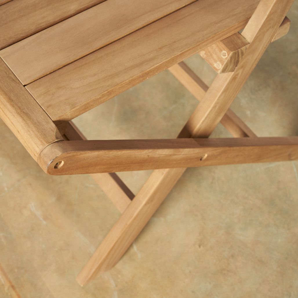 Ensemble table de jardin en teck ovale Nina 160/210 et 6 chaises Tosca - Wanda Collection