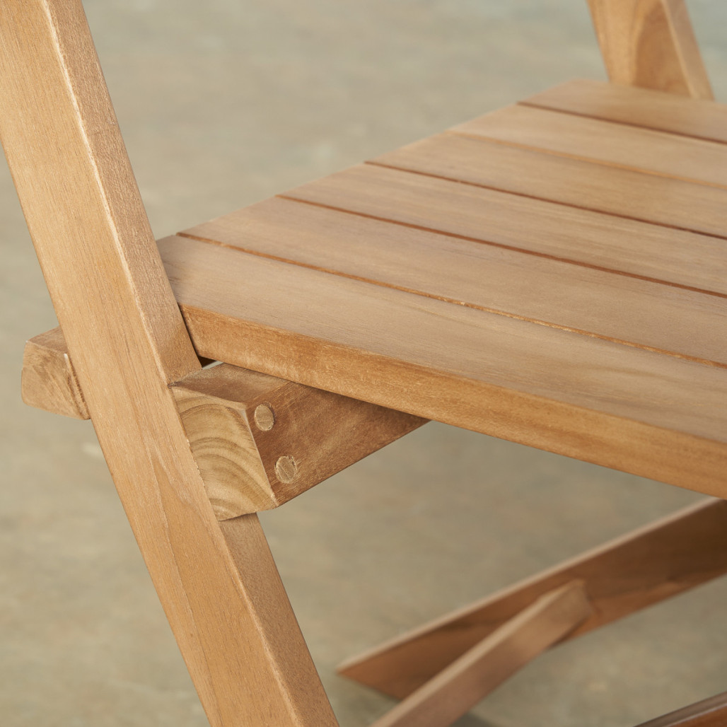 Ensemble table de jardin en teck Nina 160/210 et 6 chaises Tosca - Wanda Collection Ensemble table de jardin en teck Nina 160/210 et 6 chaises Tosca - Wanda Collection