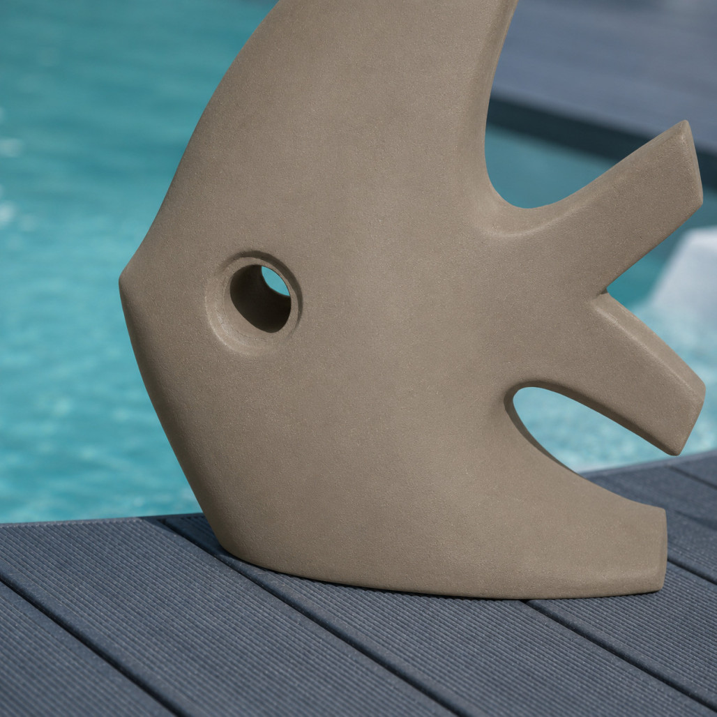 Sculpture moderne jardin poisson petit modèle gris 50 cm Sculpture moderne jardin poisson petit modèle gris 50 cm