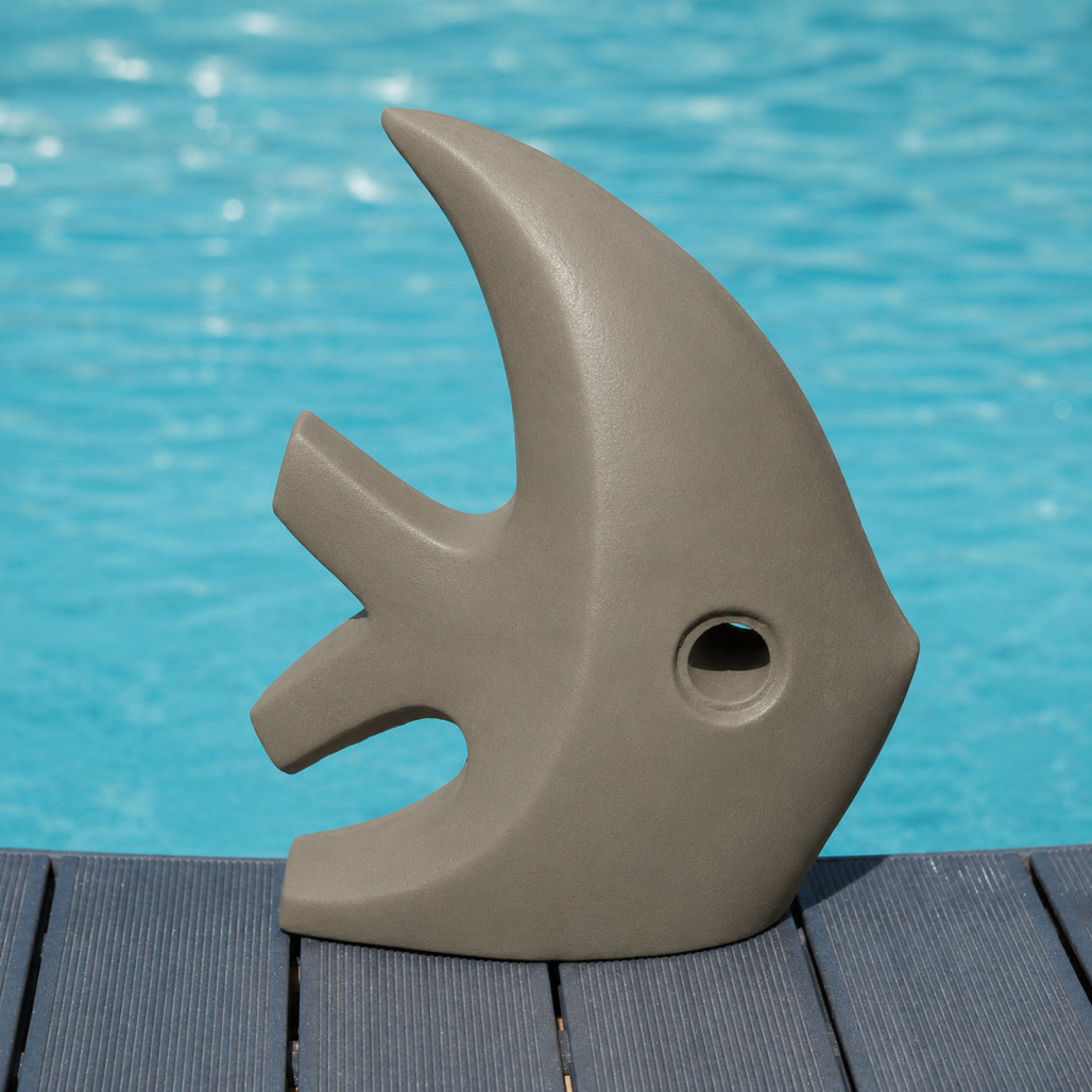 Sculpture moderne jardin poisson petit modèle gris 50 cm Sculpture moderne jardin poisson petit modèle gris 50 cm