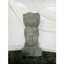 Balinese goddess volcanic rock outdoor jar statue 80 cm