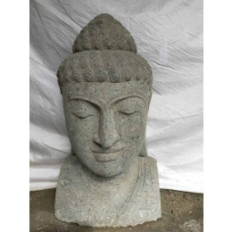 Busto de buda de piedra de jardín zen 70 cm