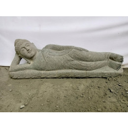 Estatua buda tumbado de piedra natural 1m