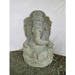 Estatua de jardín de piedra ganesh hinduismo jardín zen 1 m