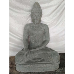 Estatua de piedra de buda para jardín zen posición ofrenda 1m01