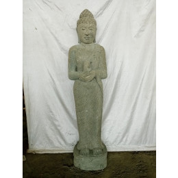 Estatua de piedra volcánica buda de pie chakra 150cm