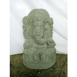 Estatua de piedra volcánica ganesh de jardín 50 cm
