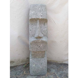 Estatua de piedra volcánica isla de pascua moái 60 cm